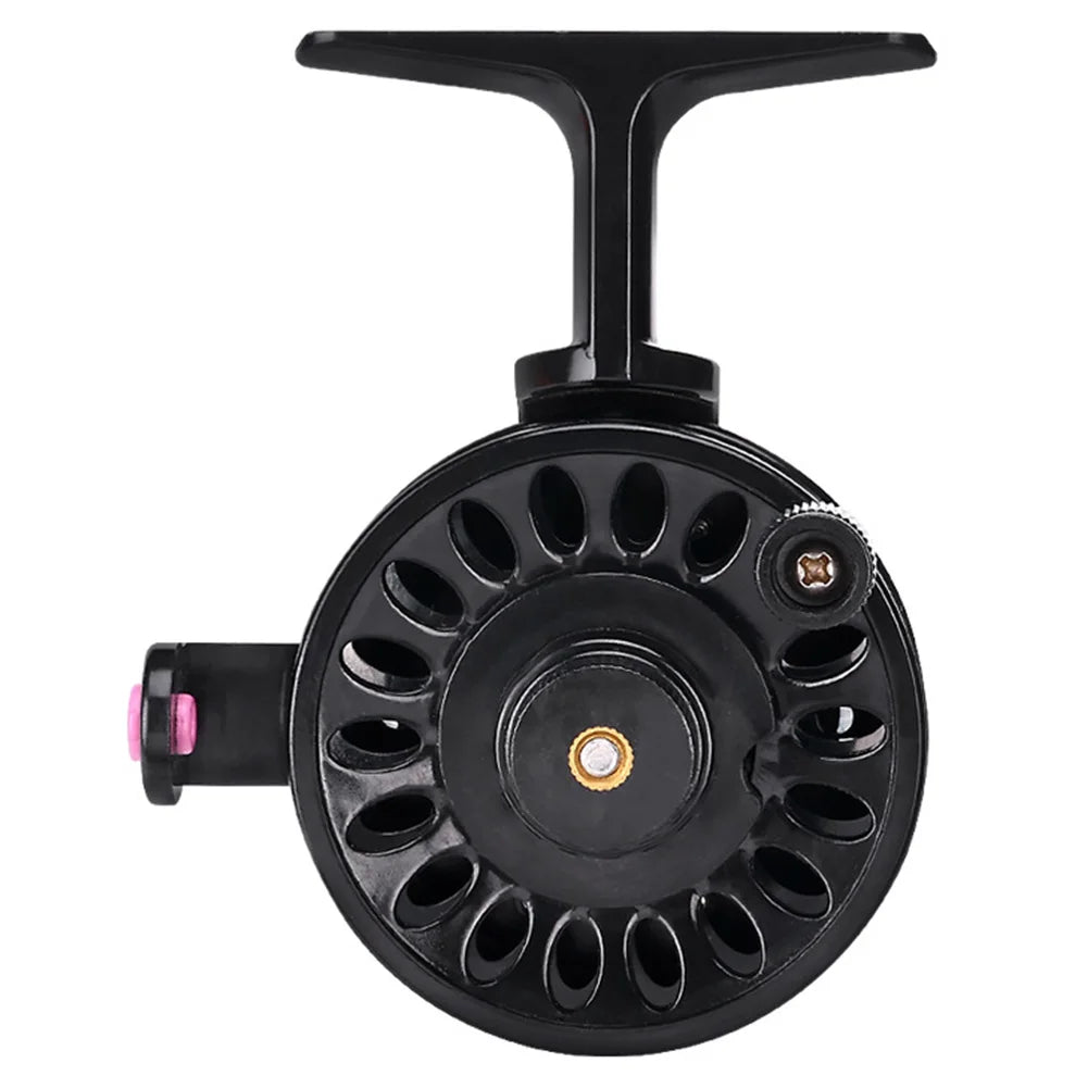 Ice Fishing Reel ABS Lightweight Fishing Wheel Fly Wheel Fly Fishing Reel for Trout Pike Fishing Accessories