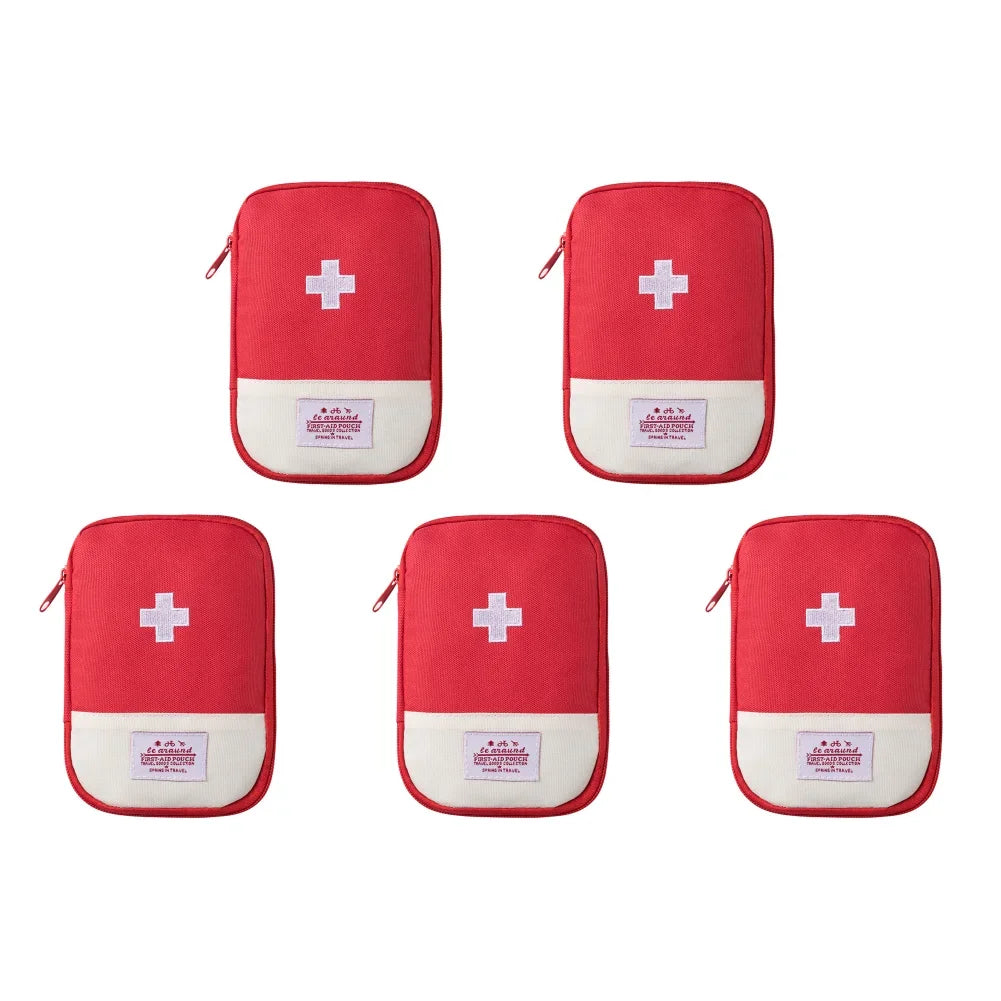 Mini First Aid Bag Empty Small Emergency Medicine Storage Bag First Aid Kit Bag for Outdoor Camping Hiking Home Travel Emergency