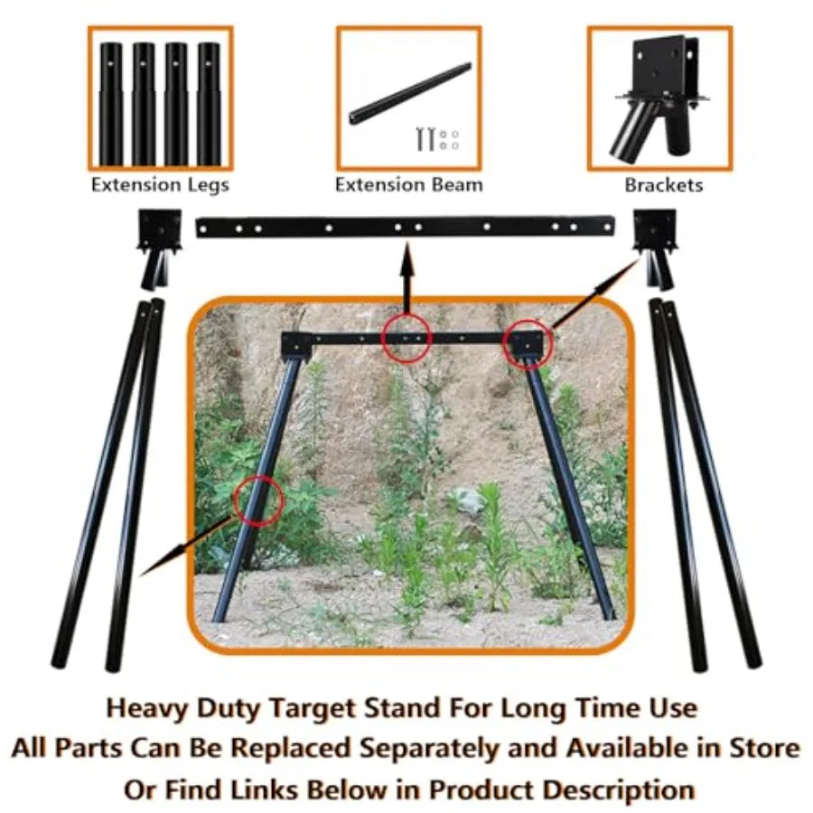 Durable Steel Target Stand Designed for AR500 Shooting Targets with HeavyDuty Construction and Stable Base for Outdoor Range Us