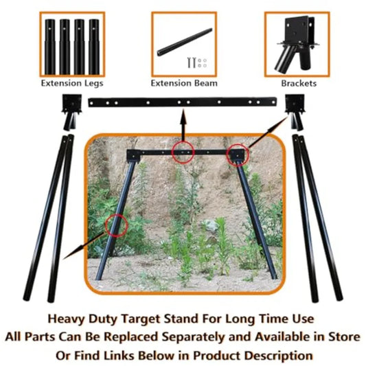 Durable Steel Target Stand Designed for AR500 Shooting Targets with HeavyDuty Construction and Stable Base for Outdoor Range Us