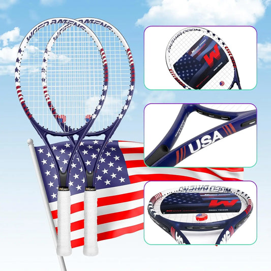 Tennis Rackets for Adults 27 Inch Tennis Racquets Set Included