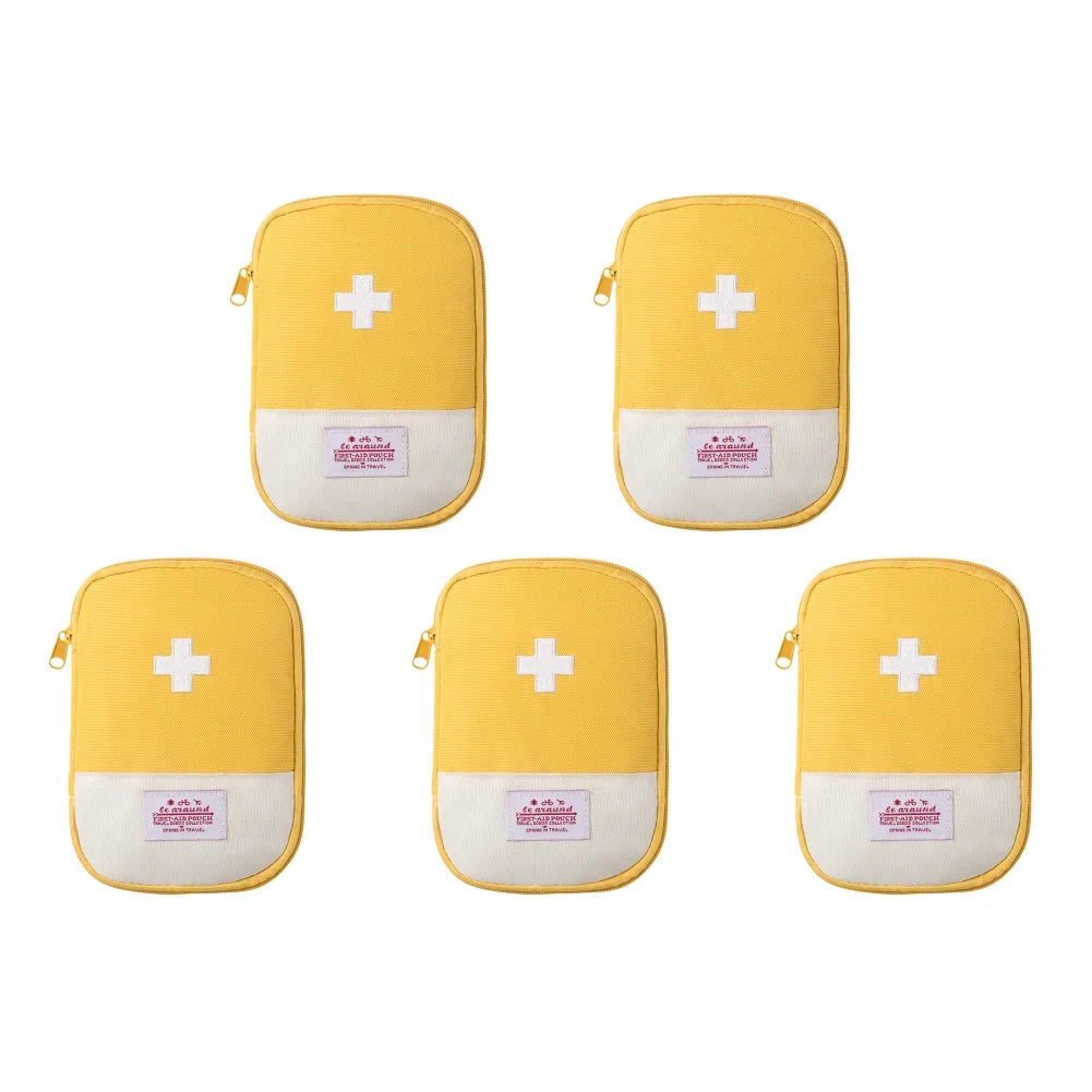 Mini First Aid Bag Empty Small Emergency Medicine Storage Bag First Aid Kit Bag for Outdoor Camping Hiking Home Travel Emergency