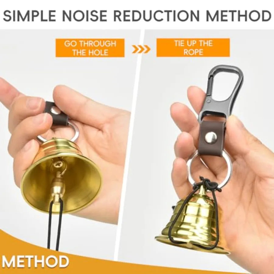 Loud Set to Scare Bears, Hiking Essentials for Women, Emergency Whistle and s for Hiking, Camping, Biking, Solid Brass Bear Det