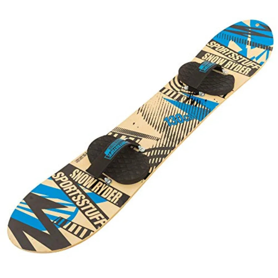 SportsStuff Wood Snowboards/Snow Sleds for - Winter Sports Accessories - 90cm-130cm Models - Natural Wood Finish - Durable Safe