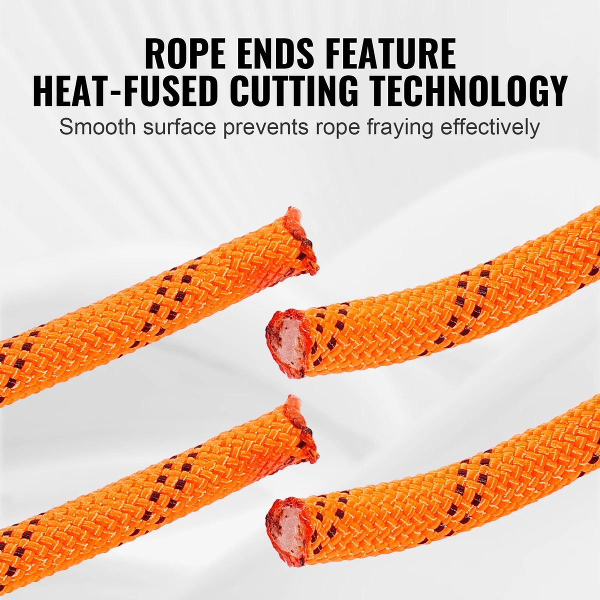 SucceBuy 220ft Dual-Weave Polyester Rope 48-Strand Outdoor Accessories Emergency Cord for Camping Swinging Rappelling Rescue
