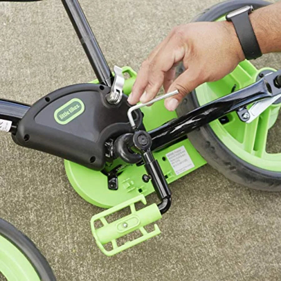 Green 12-Inch Balance-to-Pedal Training Bike for Ages 2-5 Years Lightweight Design Easy to Ride Smooth Rolling Wheels