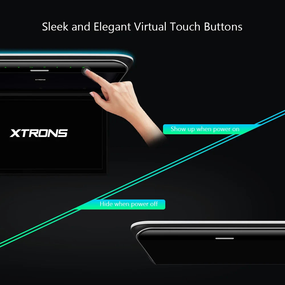 XTRONS 19.5" Car Roof Monitor with HD Digital TFT Screen Ultra-thin  Car TV Player with Speaker Support 1080P Video USB AV Input