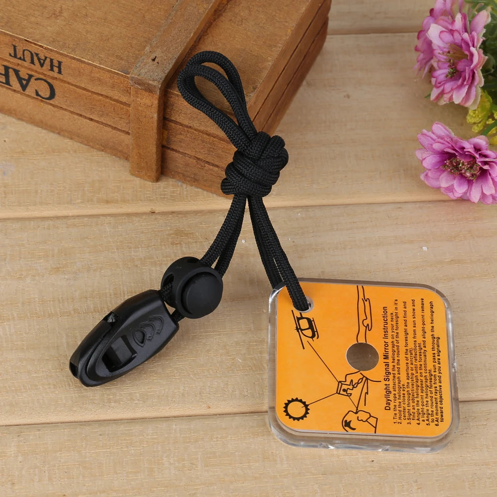 Survival Mirror for Outdoor Survival Signal Sending
