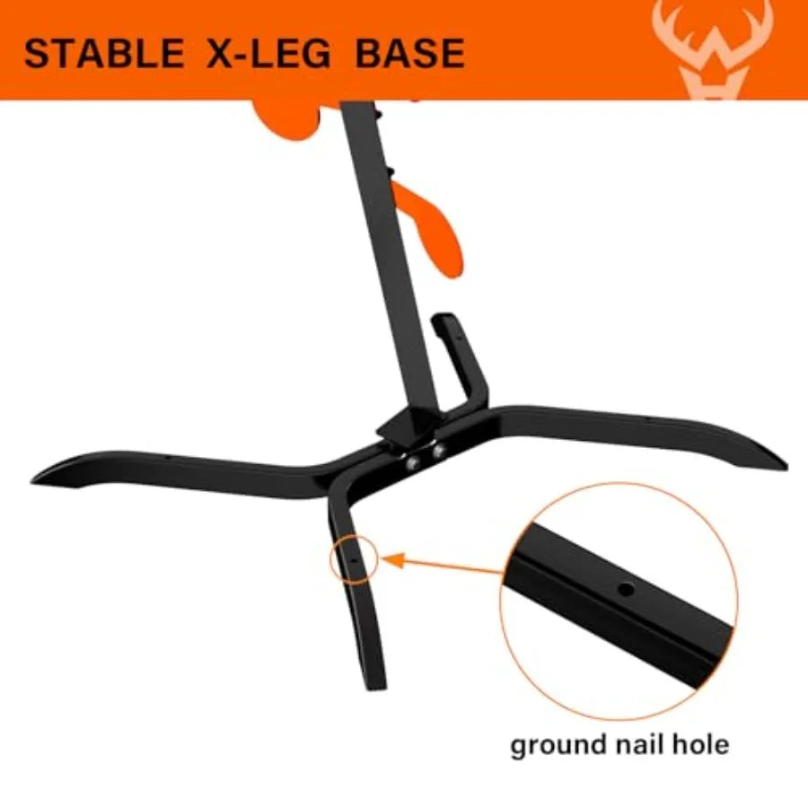 AR500 Dueling Tree Target Kit with Six Steel Paddles 4 x 1 4 Reactive Shooting Targets and Adjustable Stand for Outdoor Range T