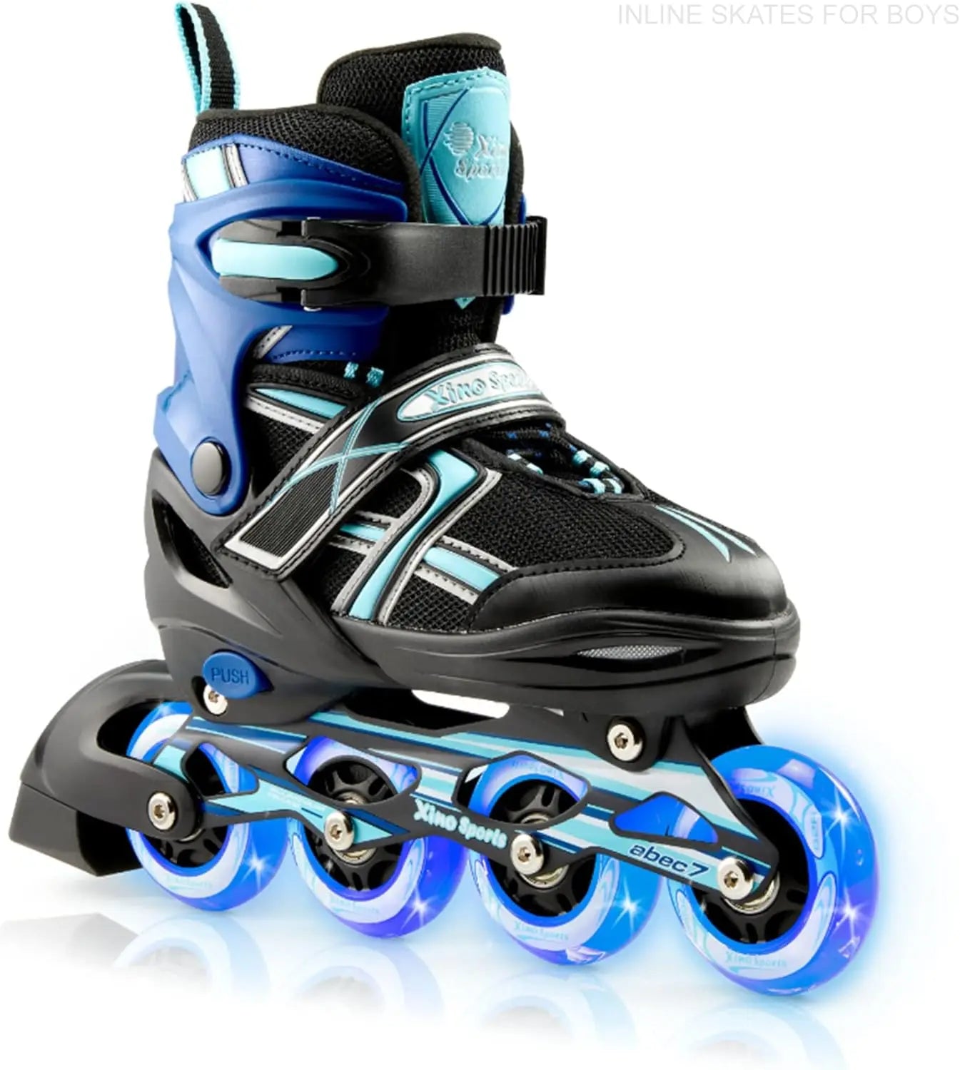 Adjustable Kids Inline Skates with LED Light-Up Wheels for Indoor and Outdoor Fun