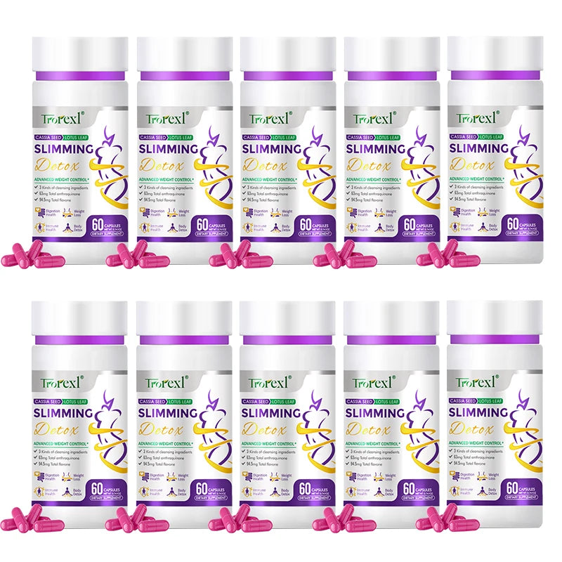 Skinny Pills, Natural Lotus Leaf Capsules, Restore Normal BMI, Calorie Burning, Nighttime Enzymes