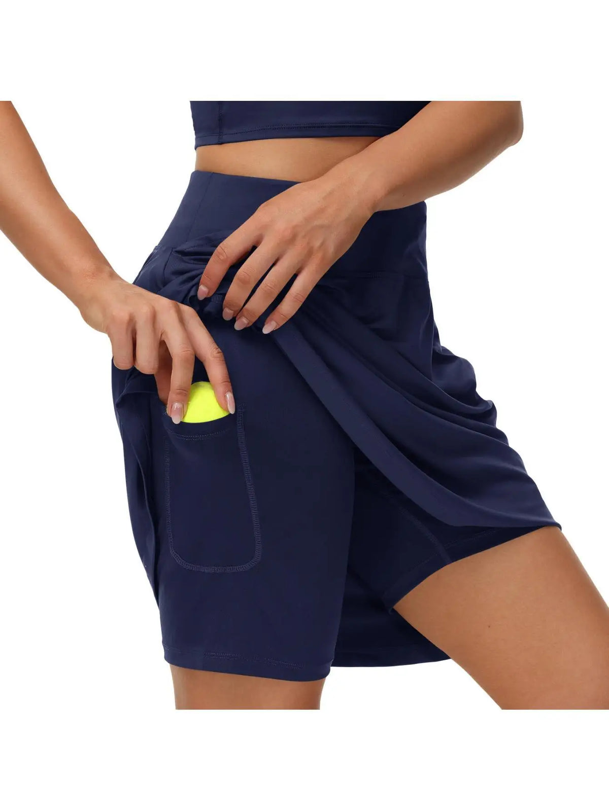 Skorts for Women with Pockets 20" Knee Length Golf Tennis Skirts for Women High Waisted Casual Athletic Skorts