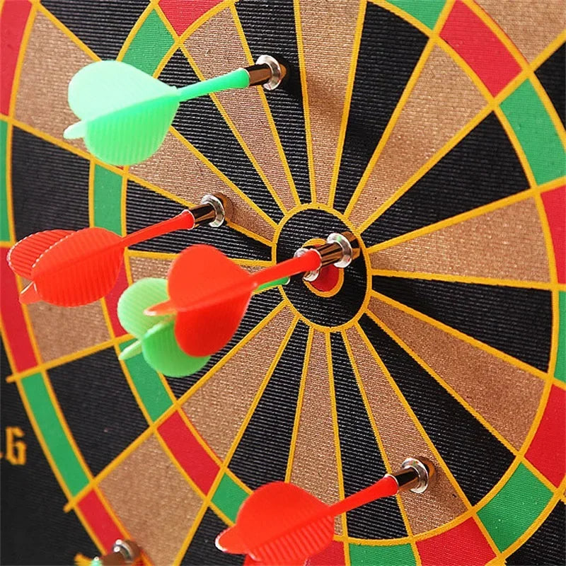 12/15/17 Inches Magnetic Dart Suit Double Sided Flocking Dartboards Plate Of Safety Leisure Board Game Indoor Toys For Children