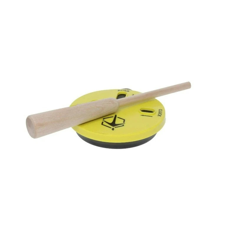 Cookie Cutt'R Tracer Turkey Clucks Yelps Purrs Hunting Friction Lid Slate Pot Call, Yellow