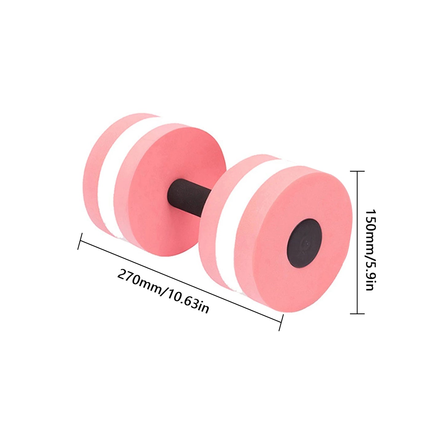 Water Weights For Pool, EVA Foam Swim Weights Water Dumbbells Floating, Water Fitness Barbells Hand Bar