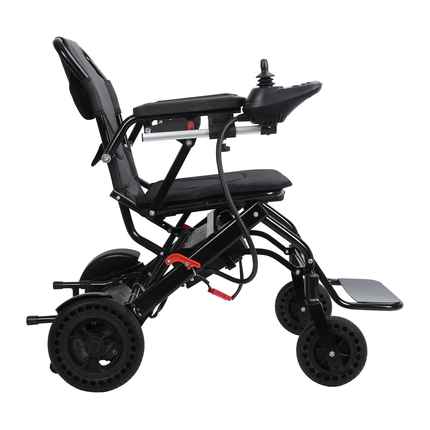 12-Mile Range 500W Motor Wheelchair Electric Wheelchair with Large Footrest