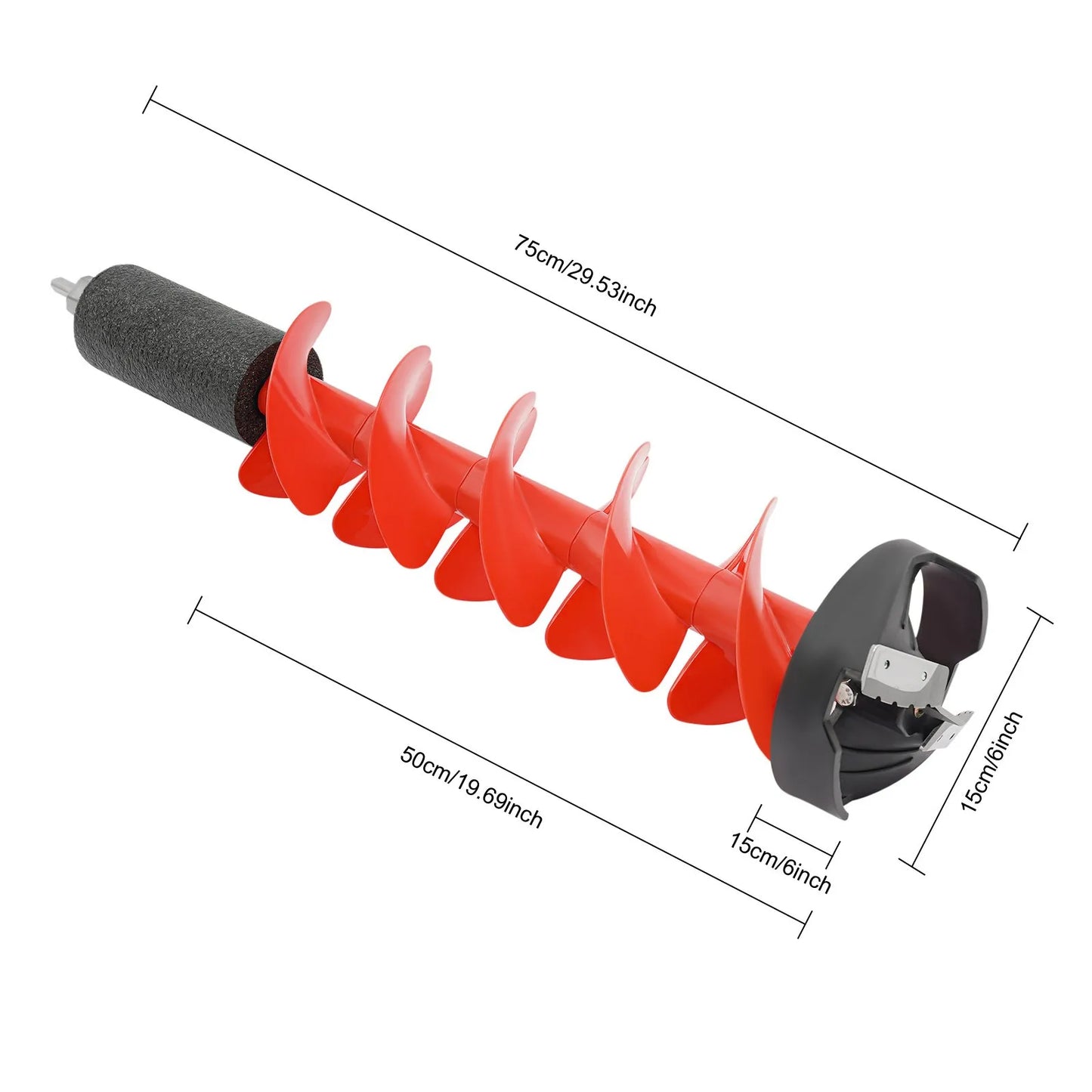 Ice Drill Auger, Fishing gear, Nylon Ice Fishing Auger Replacement Part, Suitable for outdoor ice fishing and ice camping