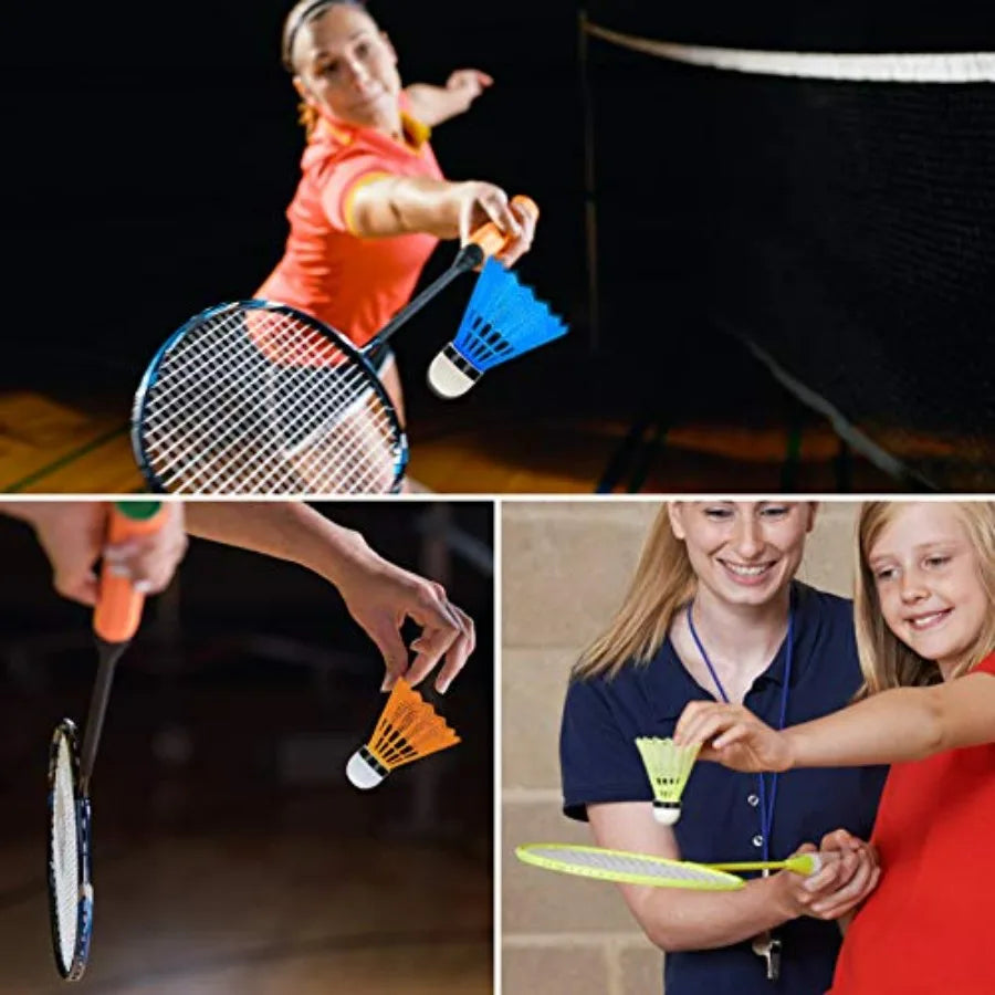 12 Pcs Badminton Shuttlecocks Badminton Birdie, Indoor Outdoor Sport Ball Training Exercise Gym Fitness Game