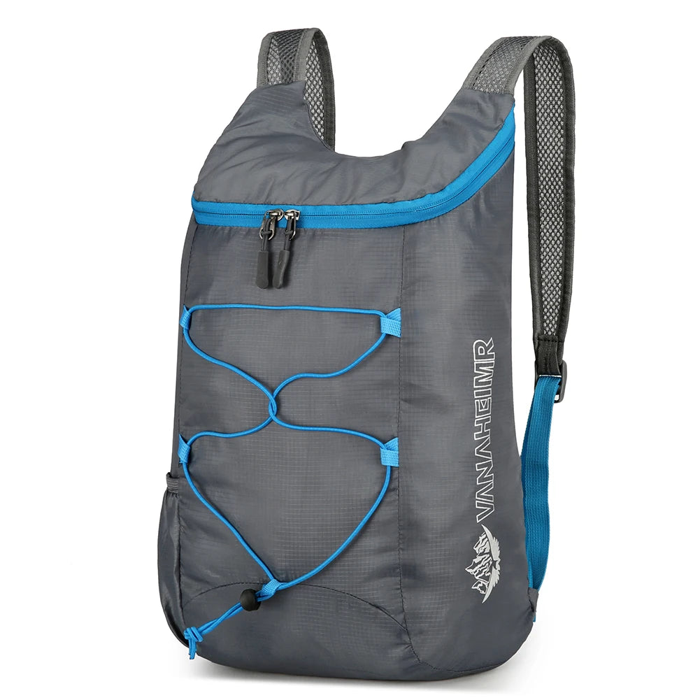 10L Outdoor Climbing Cycling Travel Knapsack Splashproof Folding Sports Daypack Ultralight Camping Hiking Backpack for Men Women