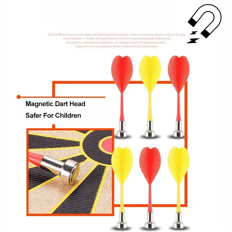 12/15/17 Inches Magnetic Dart Suit Double Sided Flocking Dartboards Plate Of Safety Leisure Board Game Indoor Toys For Children