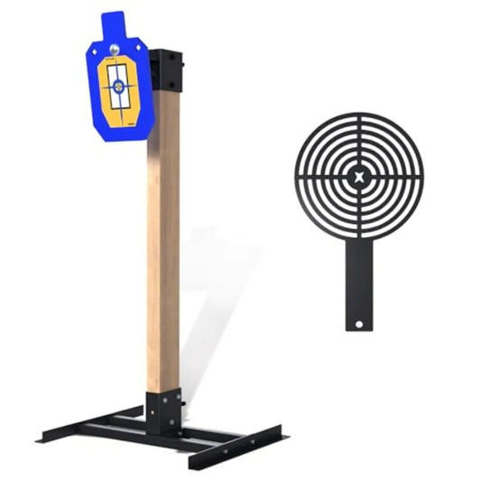 1 2 inch Thick AR500 Steel Target Stand System for Precision Shooting Practice with 7 x 12 Torso Targets Includes 2x4 T