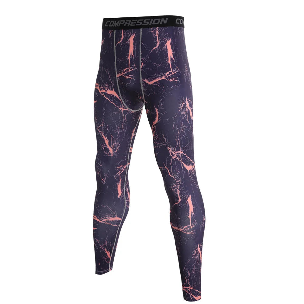 Men Camouflage Sports Leggings Men Running Training Compression Leggings Quick Dry Trousers Fitness Pants Running Jogging Tights