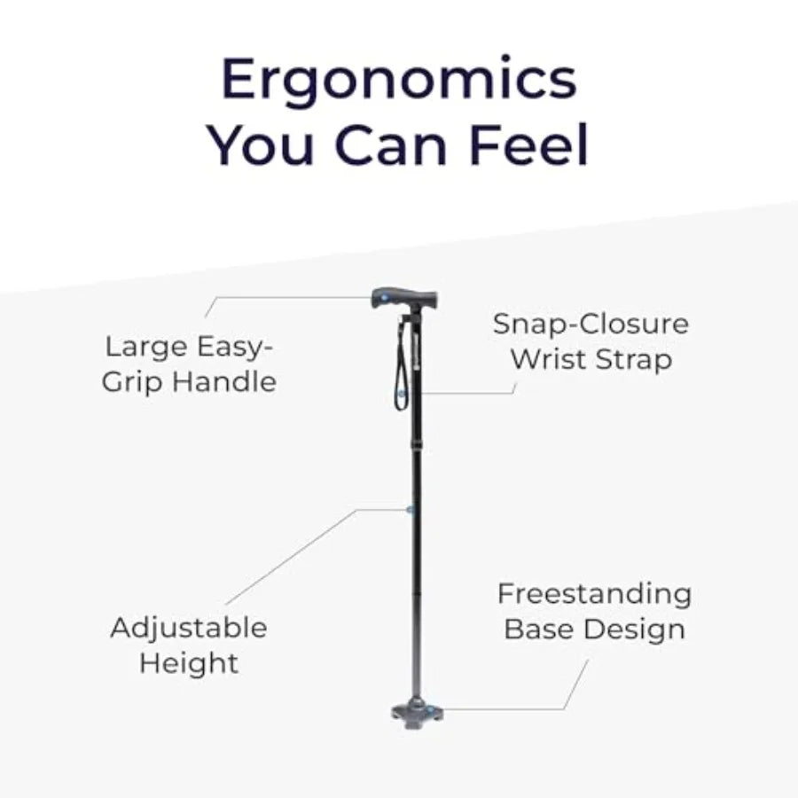 Freedom Edition Foldable Walking Cane with T Handle