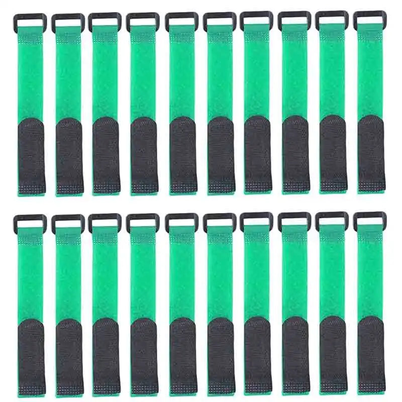 10pcs/set Reusable Fishing Rod Tie Holder Strap Suspenders Fastener Hook Loop Cable Cord Tie Belt Fishing Tackle Box Accessories