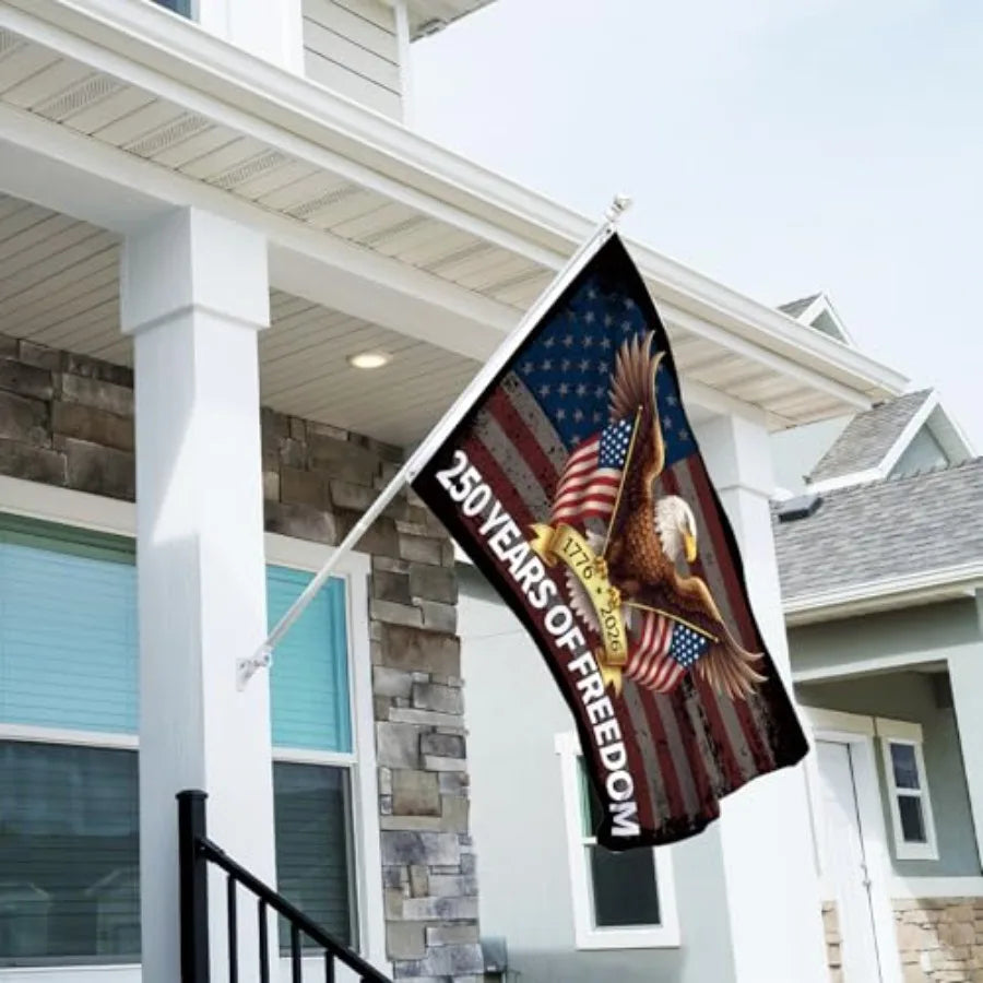 250 Anniversary Flag 3x5 Feet America National Flag Eagle 250 Years of Freedom 1776-2026 250th Birthday Patriotic Signs Hanging