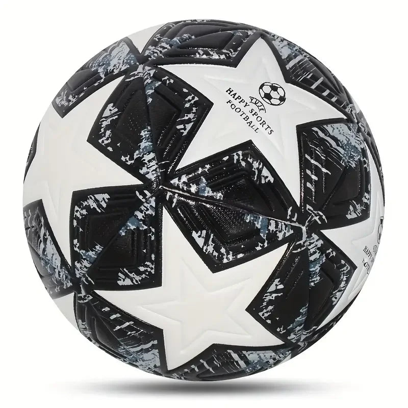 1pc Size 5 Soccer Ball Wear Rsistant Durable Soft PU Leather Seamless Football