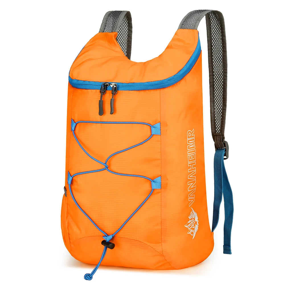 10L Outdoor Climbing Cycling Travel Knapsack Splashproof Folding Sports Daypack Ultralight Camping Hiking Backpack for Men Women
