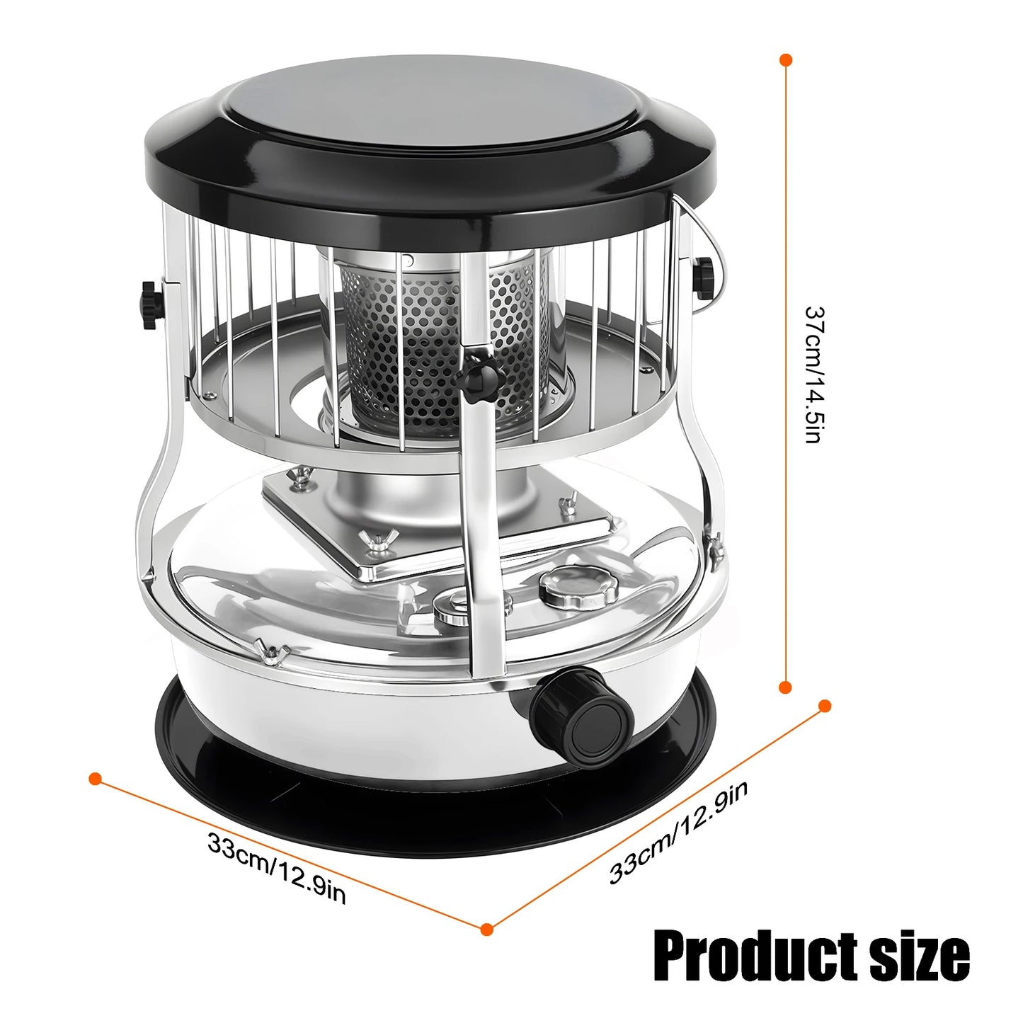 Kerosene Heater, Portable Indoor Kerosene Radiant Heater Kerosene Stove for Camping, Hunting, Cooking