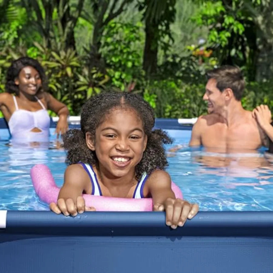 Steel Pro 12 feet x 30 inches Round Above Ground 1710 Gallon Pool Set with DuraPlus Liner 530 Gallon Pool Filter and Repair Pat