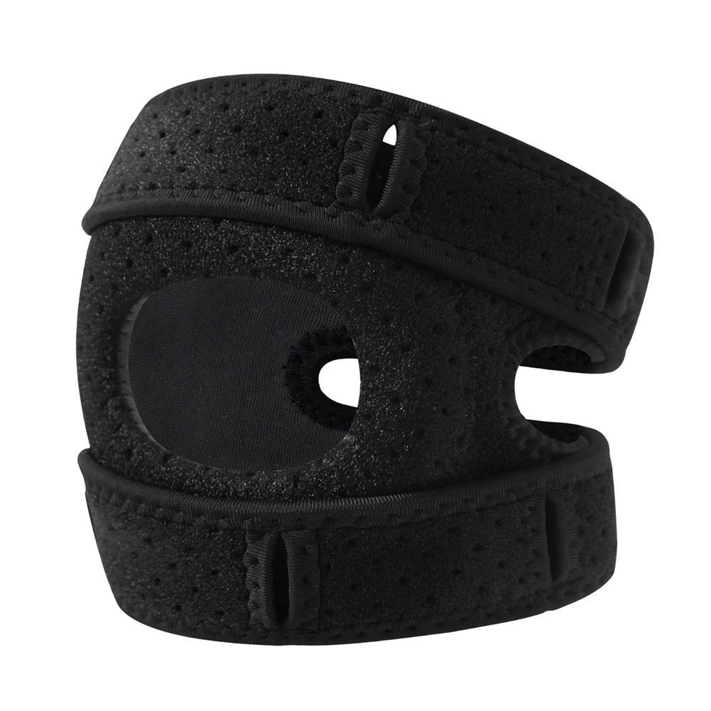 Patella Knee Support Adjustable Knee Compression Sleeve Patella Tendon Knee Strap for Basketball Volleyball Squats