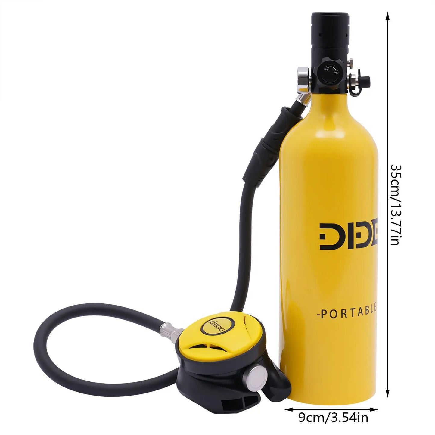 Reusable Mini Scuba Tank – 15-20 Minutes Breathing Capacity for Underwater Use
