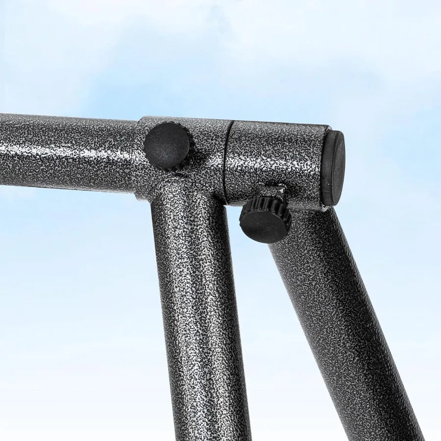 AR500 Target Stand with Gong Targets and 7x12 Torso Target No Tools Required Assembly Heavy Duty Shooting Practice Stand