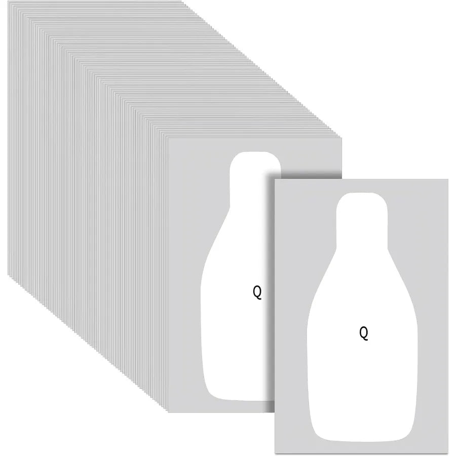 Large Paper Rifle Targets with Center Mass Silhouette Design for Outdoor Range Shooting Training and Qualification Practice Ide