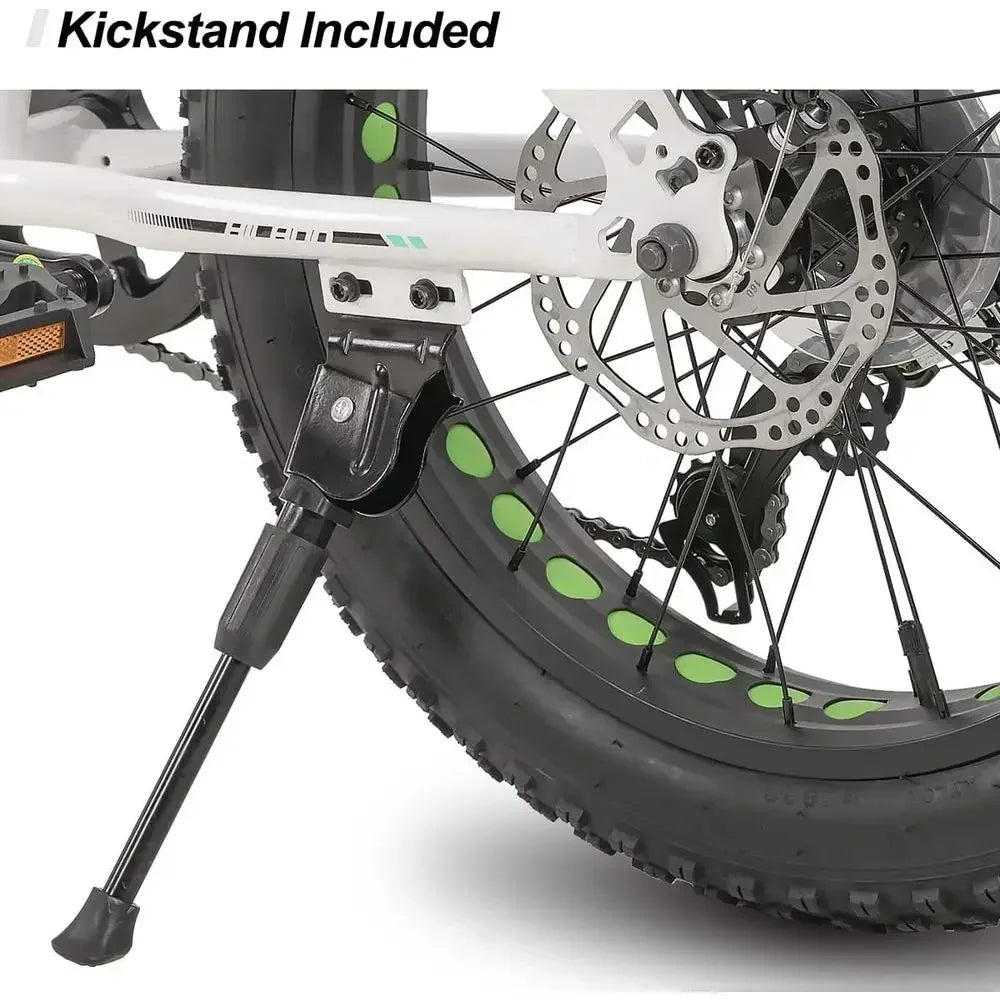20 Inch 7-Speed Dual-Disc Brake Kids' Mountain Bike for Ages 5+, Suitable for Beach and Trail Riding