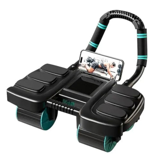 2025 New Automatic Rebound Ab Roller Wheel with Elbow Support 4-Wheel Design Core Exercise Equipment for Home Gym Abdominal Wor