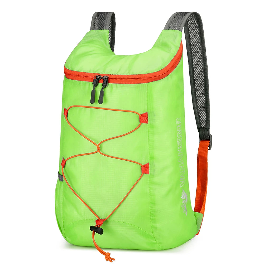 10L Outdoor Climbing Cycling Travel Knapsack Splashproof Folding Sports Daypack Ultralight Camping Hiking Backpack for Men Women