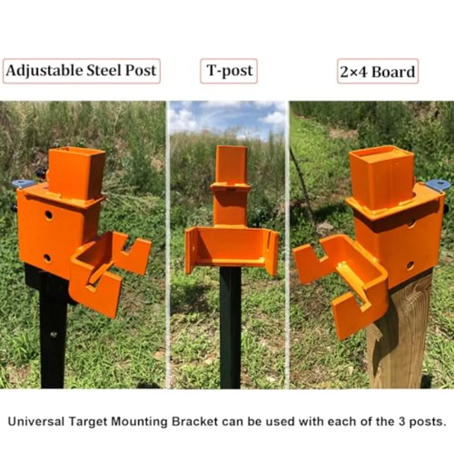 AR500 Steel Hostage Target 12 x 20 x 3 8 Armored Steel  Reactive IDPA Shooting Target with 2X4 TPost Bracket for Reali