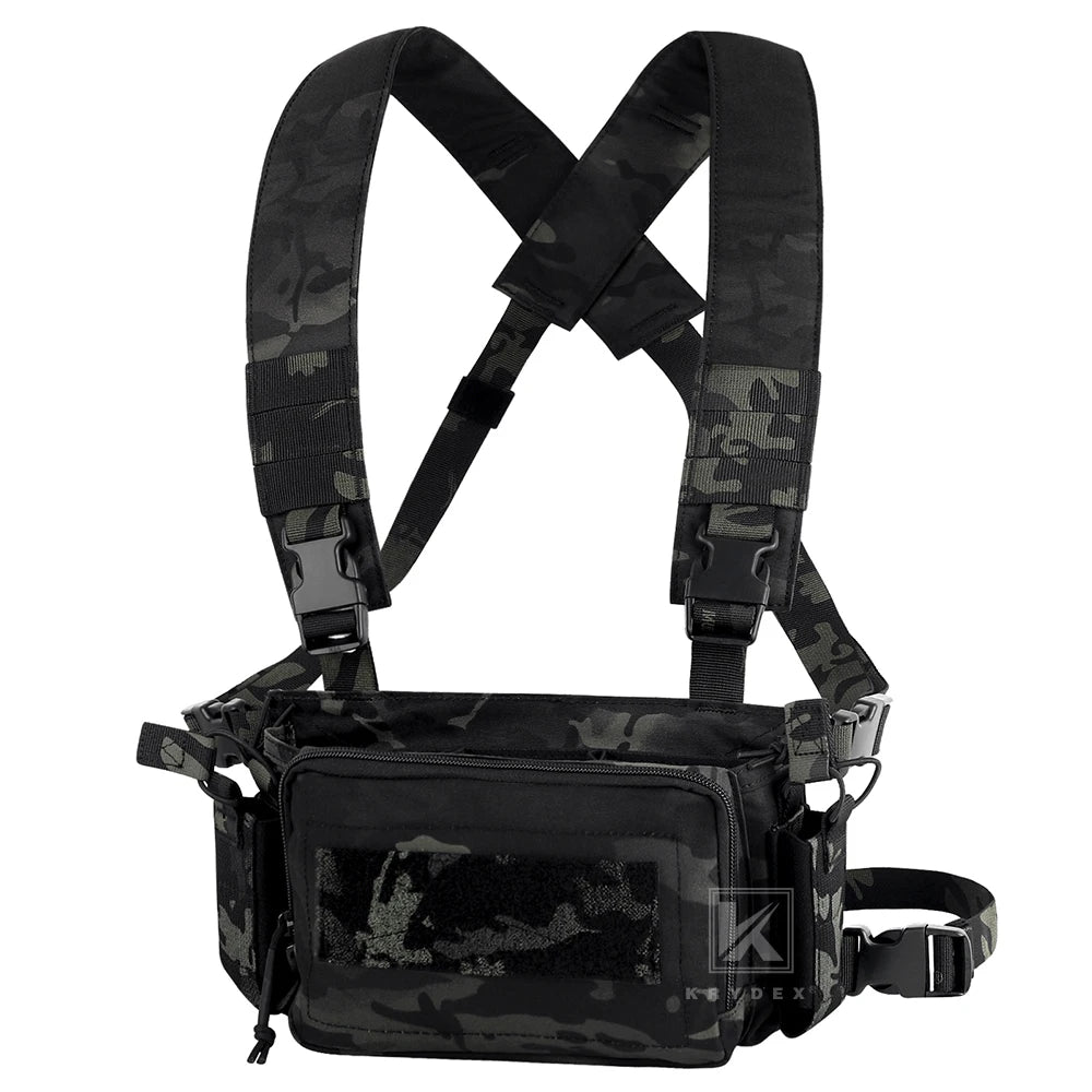 KRYDEX Tactical Flatpack D3 Backpack D3CR Chest Rig Vest Rifle AK M4 Pistol Magazine Pouch Hunting Paintball Hiking Camo Bag