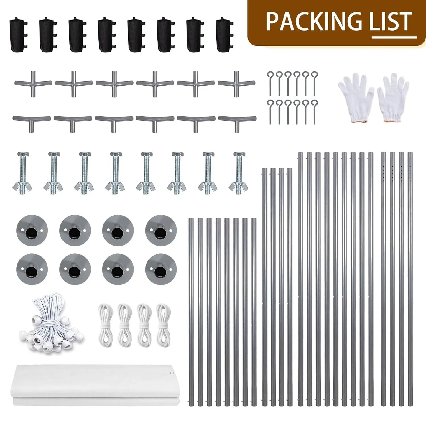 12x20 Ft Heavy Duty Carport Canopy Portable Garage with Roll-up Windows Removable Sidewalls & Doors Customizable Carport