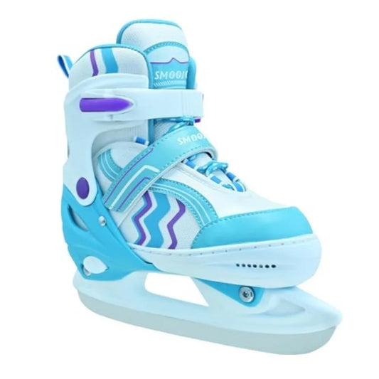Adjustable Ice Skates for Boys Girls, Smooth Blades Iceskates, Breathable Fabric and Comfortable Lining Ice Skates, Hockey Skat