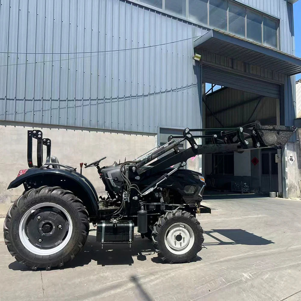 Factory Direct 50HP 504 4WD Farm Tractor Euro5 CE EPA Certified With Front Loader Enclosed Cabin Multifunctional Farming Machine