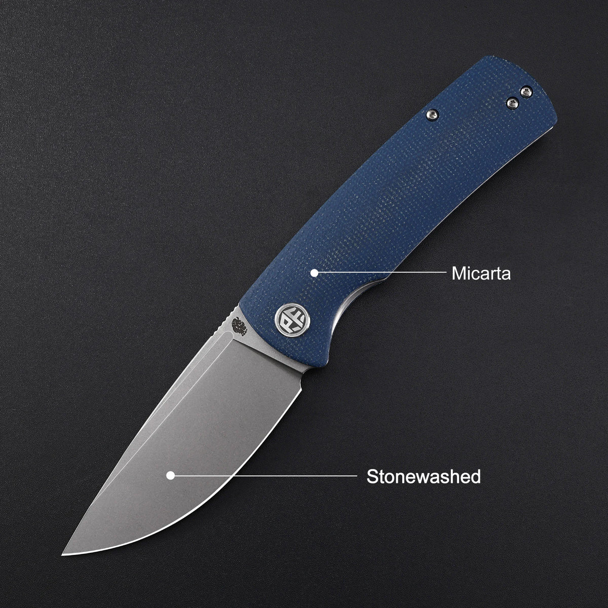 Petrified Fish Beluga PFP01 Quality Folding Knife Jackknife K110 Knife for Hunting Outdoor Camping Fish Pocketknife EDC Tool