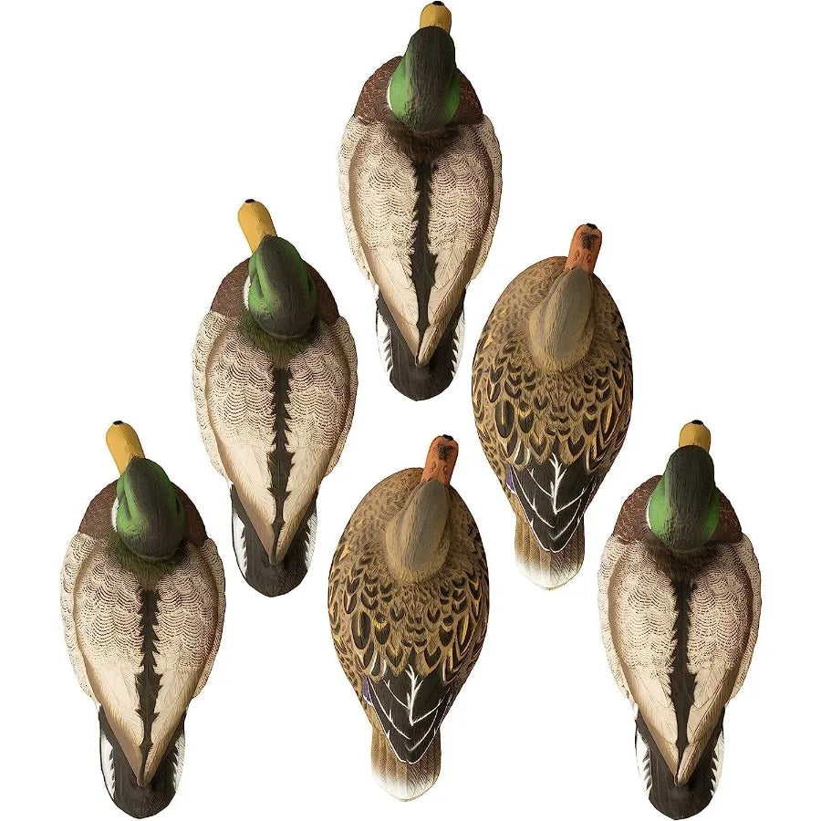 Higdon Outdoors Standard Mallard Duck Decoys Ultra Realistic Drake and Hen Decoys for Waterfowl Hunting Foam-Filled and Non-Foa