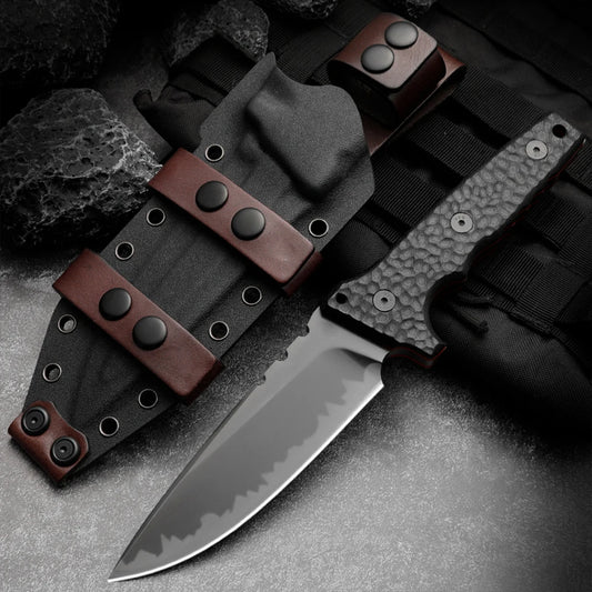 High hardness straight knife, wilderness survival knife, can be used outdoors, camping, rescue, survival, men's gift