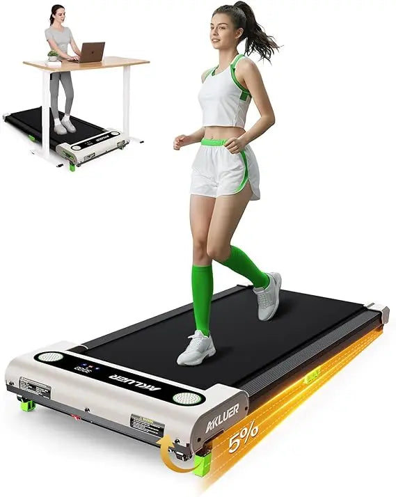 Akluer Incline Treadmills for Home,4 in 1 Walking Pad Incline,2.5 HP Under Desk Treadmill,Walking Pad Treadmill with LED Display