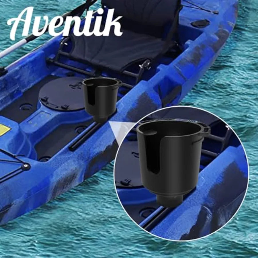 Eupeng Multi-Functional Kayak Cup Holder Track Mount Non-Slip Design Lure Holding Tool Storage 2 Sizes Aventik Boat Cup Holder